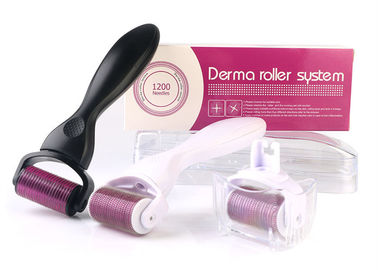Plastic 1200 Pins Microneedle Derma Roller For Cellulite Stretch Marks