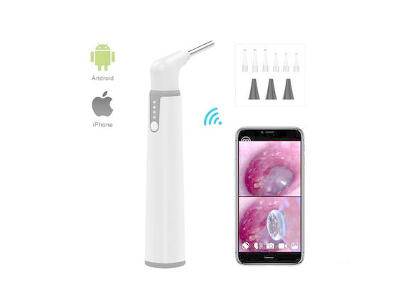 CE Wireless Digital Video Otoscope With Earpick And Earmuff Protective Sleeves