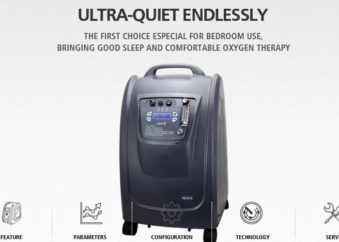 10L Flow Rate 220V Oxygen Concentrator Humidifier With Heat Balance