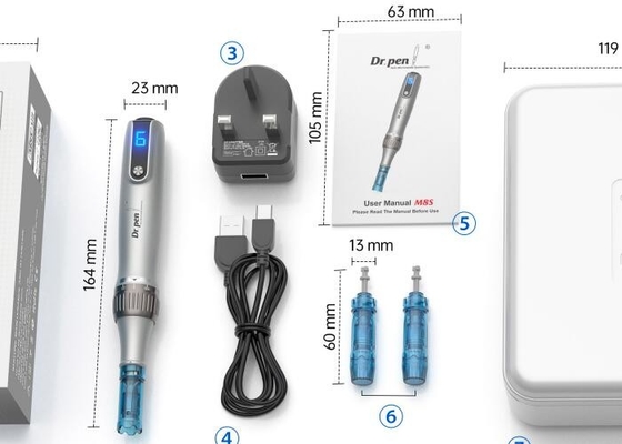 Alloy Material Derma Pen 6 Speed Levels For Skin Tightening And Brightening