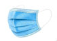 Wave Blue Disposable Face Mask PPE for COVID-19 With Size of 17.5*9.5cm 50pcs / Box Used in Non - medical Places