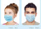 Wave Blue Disposable Face Mask PPE for COVID-19 With Size of 17.5*9.5cm 50pcs / Box Used in Non - medical Places