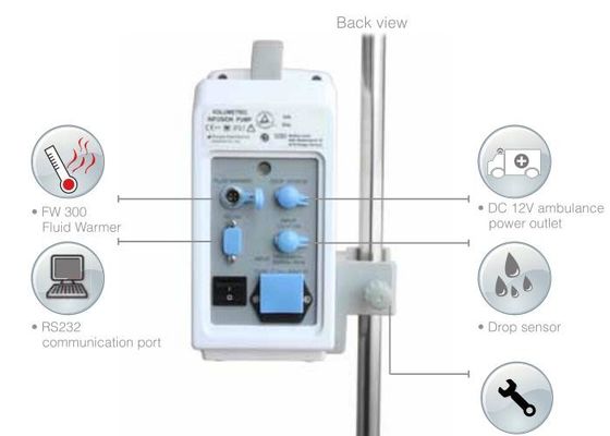 6.4lbs 0.1 To 1200ml/Hr Medical Infusion Pump