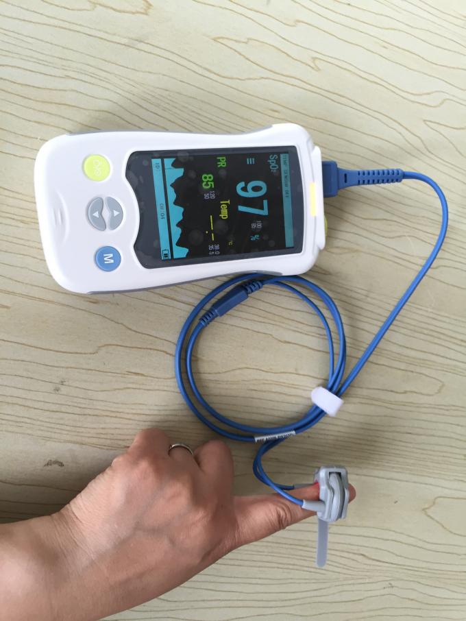 Handset Spo2 Temp Handheld Pulse Oximeter Ecg Monitoring System Parm