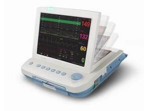 Hospital Mother / Fetal Multi Parameter Patient Monitor with 12.1 inch TFT Screen 6 or 9 Parameters